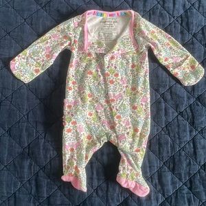 Preemie Magnetic Me Onesie- Hip Hop Modal Ruffle print